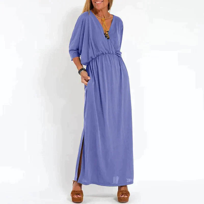 Drune | Elegantes Boho-Maxikleid mit Taillenband