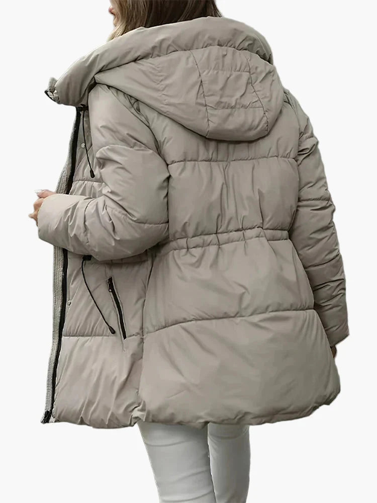 Drune | Winter Steppjacke mit Kapuze - Modischer, warmer Mantel für Freizeit und Alltag