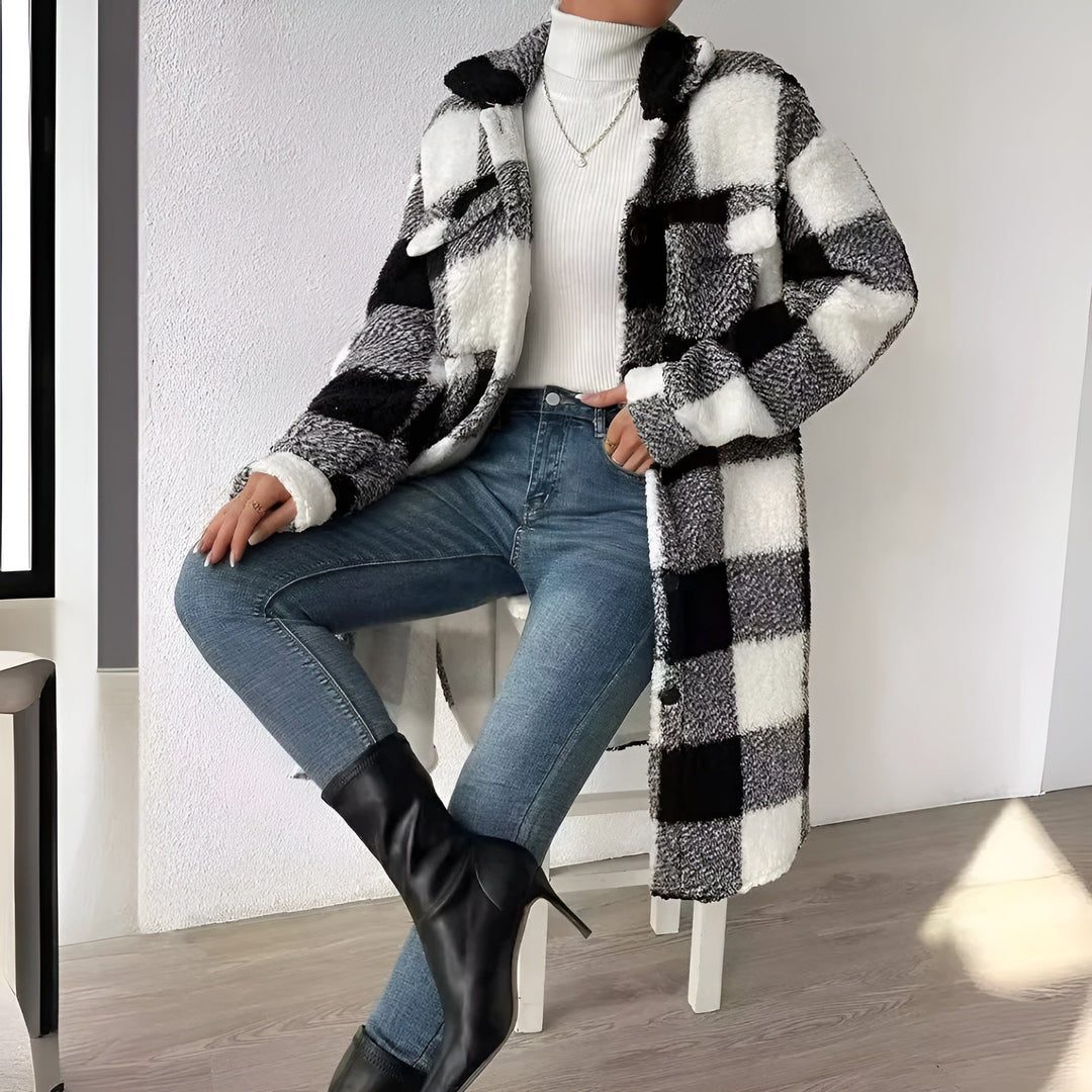 Drune | Karierter Mantel für Damen