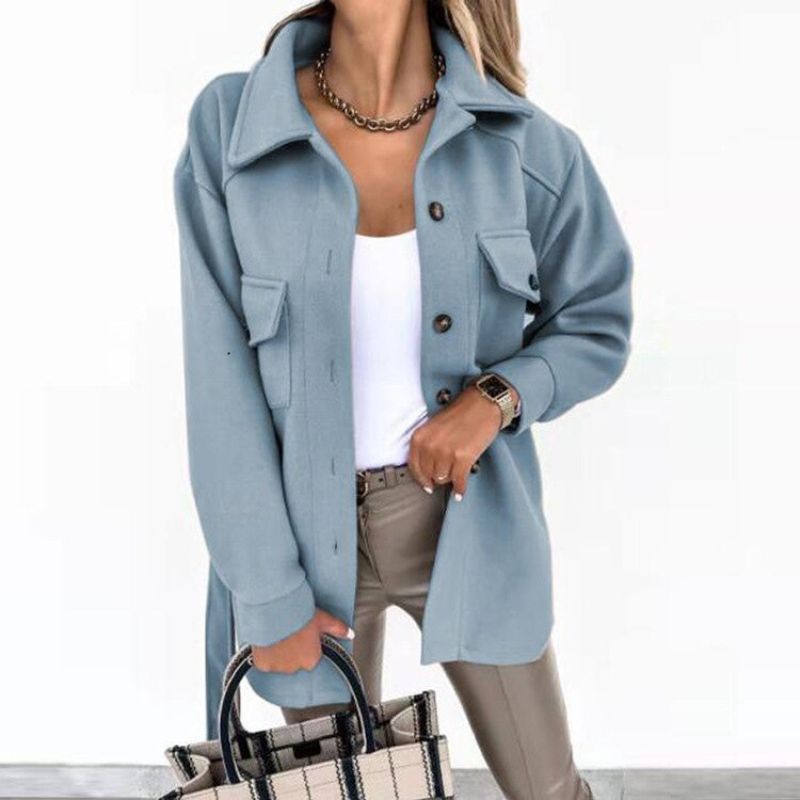 Drune | Stilvolle Damenjacke mit Knöpfen und Taschen