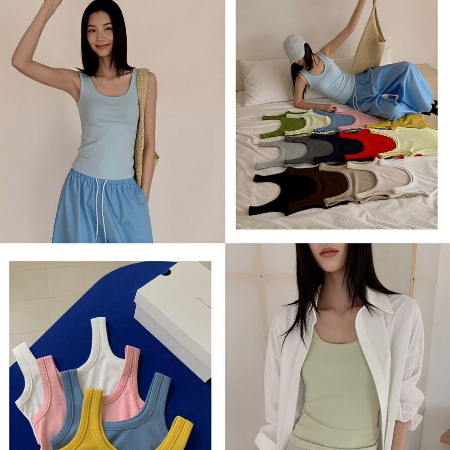 Damen Cami Tank Top Ärmellos Elegant