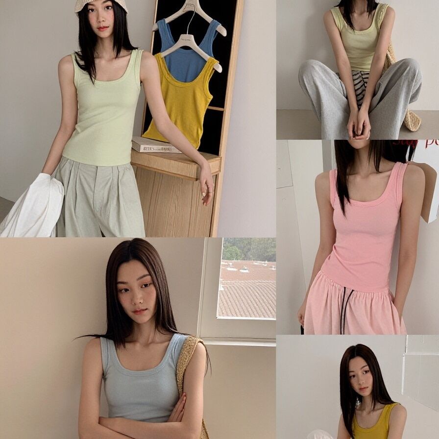 Damen Cami Tank Top Ärmellos Elegant