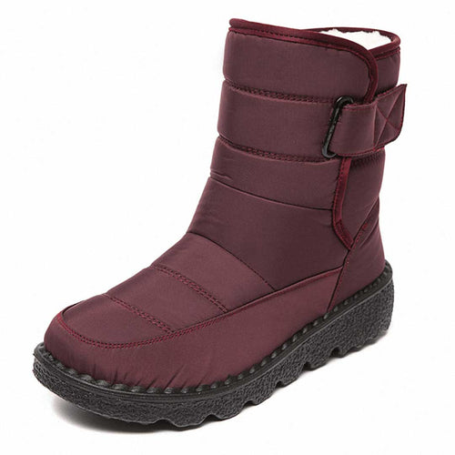 Drune | Puffer Boots Gepolstert Und Wasserabweisend Mittel Wade Verstellbarer Riemen Rutschfeste Sohle