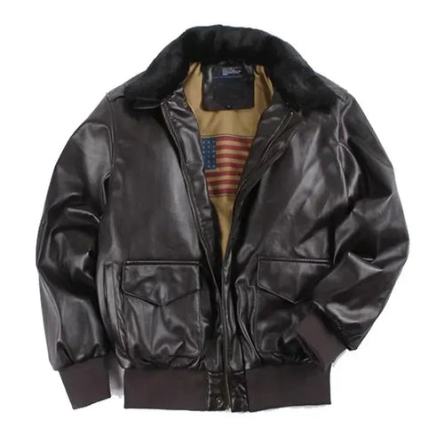 Drune | Lederjacke ohne Kapuze für Herren Elegant und Alltagstauglich
