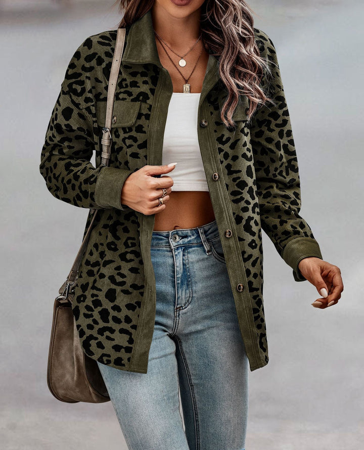 Drune | Damen Übergangsjacke in Leoprint