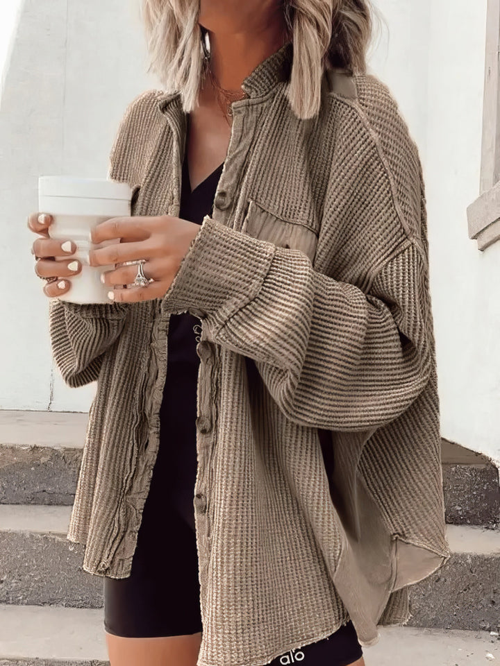 Drune | Lässige Hemdjacke Aus Weichem Stoff