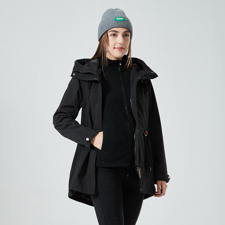Drune | Kapuzenregenjacke - Verstellbare Passform - Leichtes Design - Outdoor-Essential