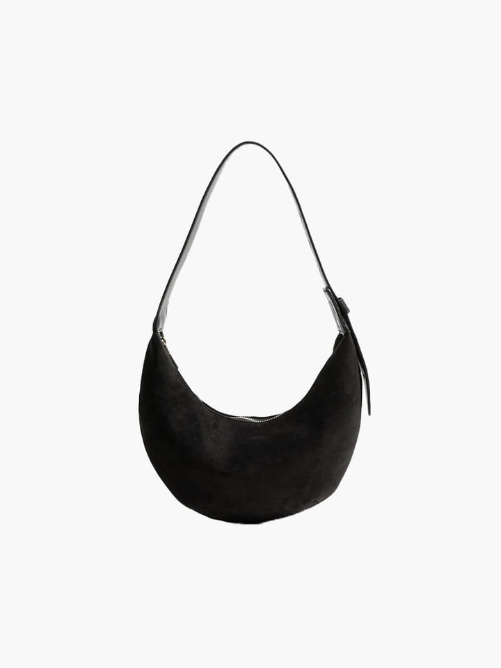 Drune | Halbmond Tasche Aus Wildleder