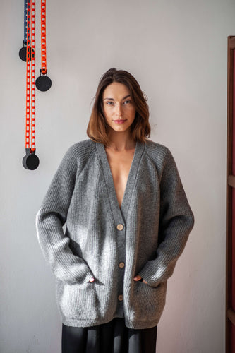 Drune | Luxuriöser Cardigan Aus Merinowolle