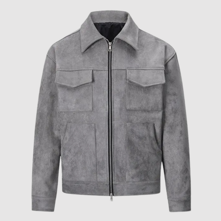 Drune | Klassische Straßenjacke aus Wildleder