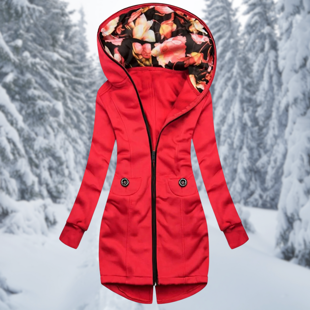 Drune | Kapuzenjacke mit Blumenmuster