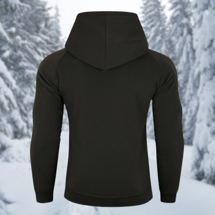 Drune | Herren Fleece Zip Kapuzenpullover