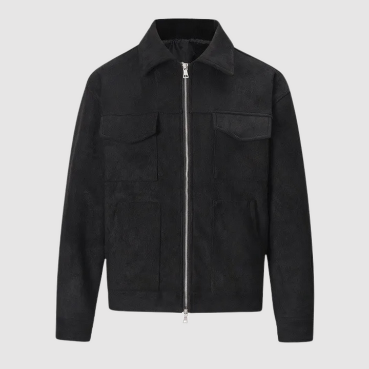 Drune | Klassische Straßenjacke aus Wildleder