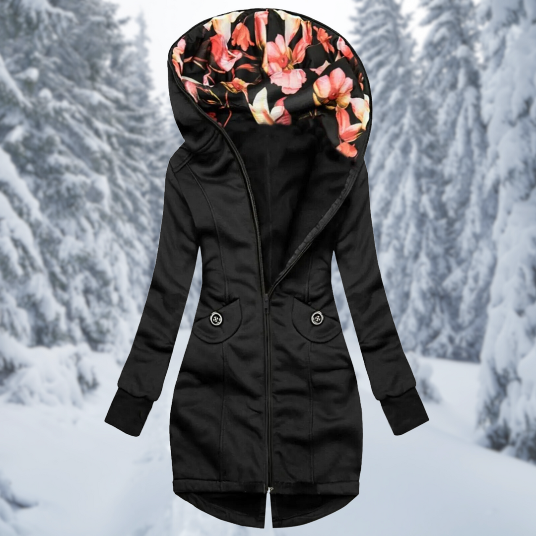 Drune | Kapuzenjacke mit Blumenmuster