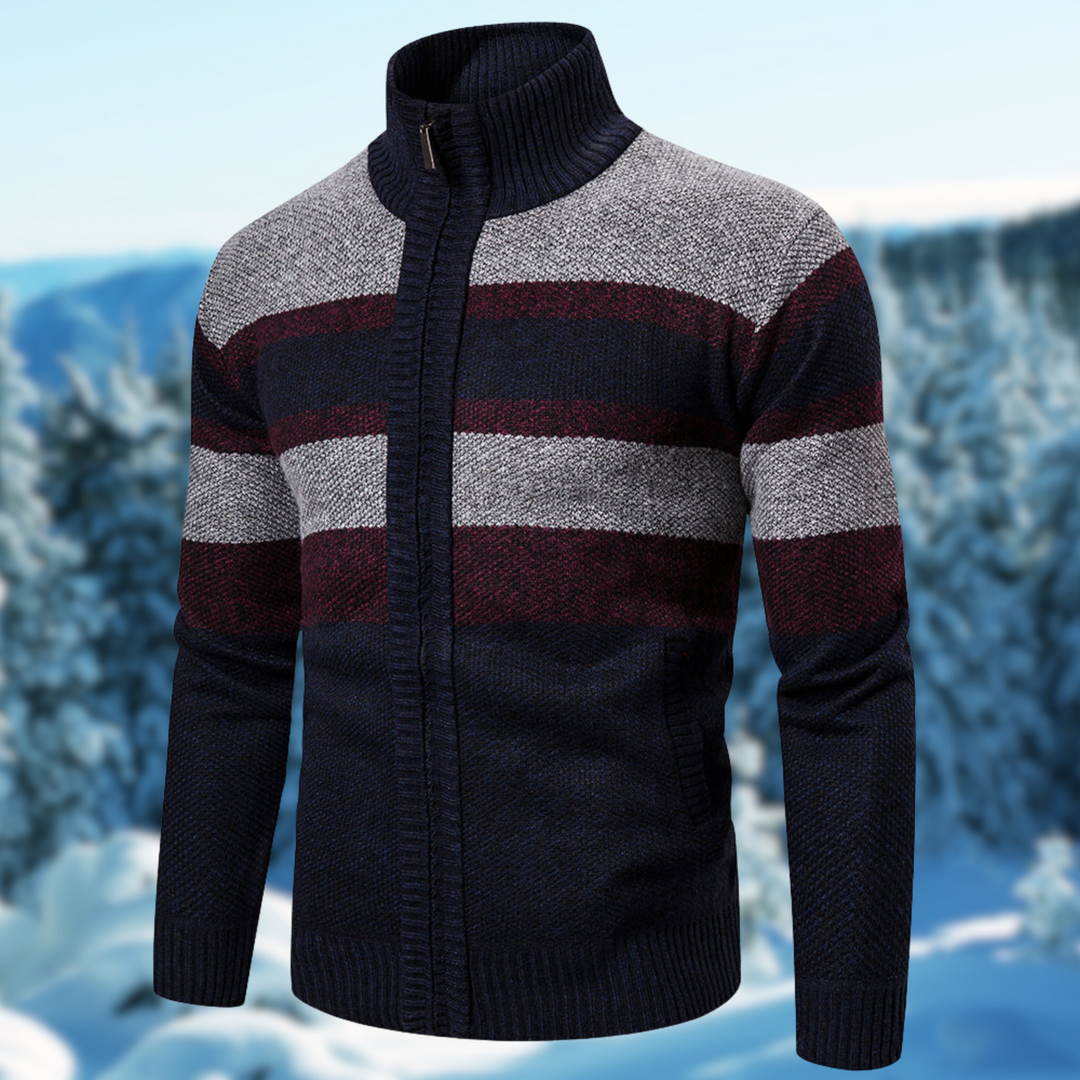 Drune | Herren Gestreifter Pullover