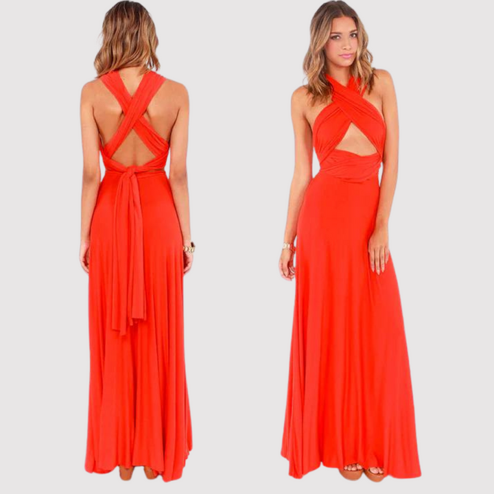 Drune | Wandelbar Elegantes Kleid in Vielseitiger Wickeloptik
