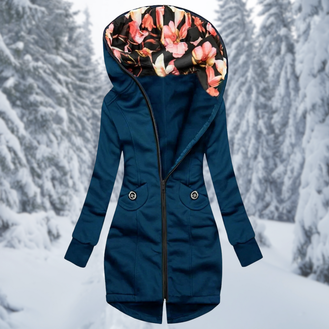 Drune | Kapuzenjacke mit Blumenmuster