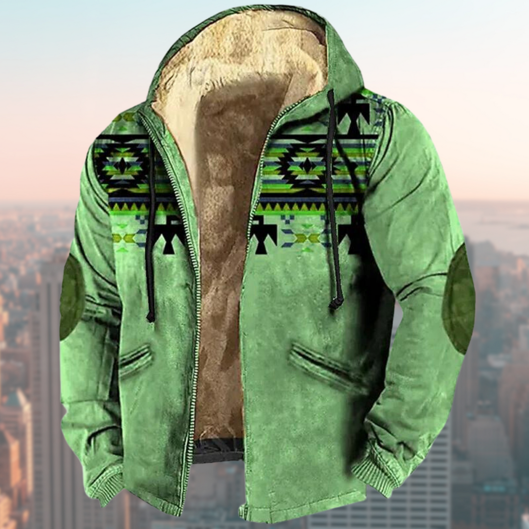 Drune | Kapuzenjacke Mit Tribal Print