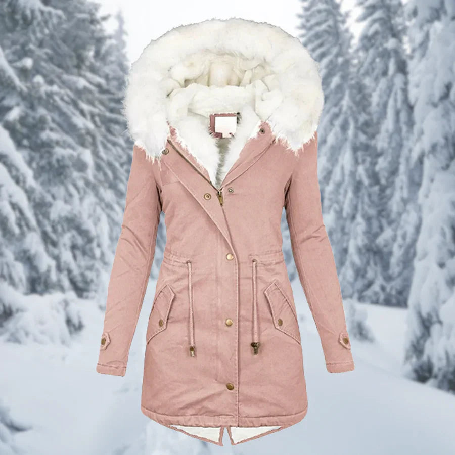 Drune – Warmer Wintermantel für Damen, mittellang