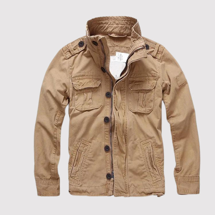 Drune | Retro Jeansjacke mit Mehreren Taschen