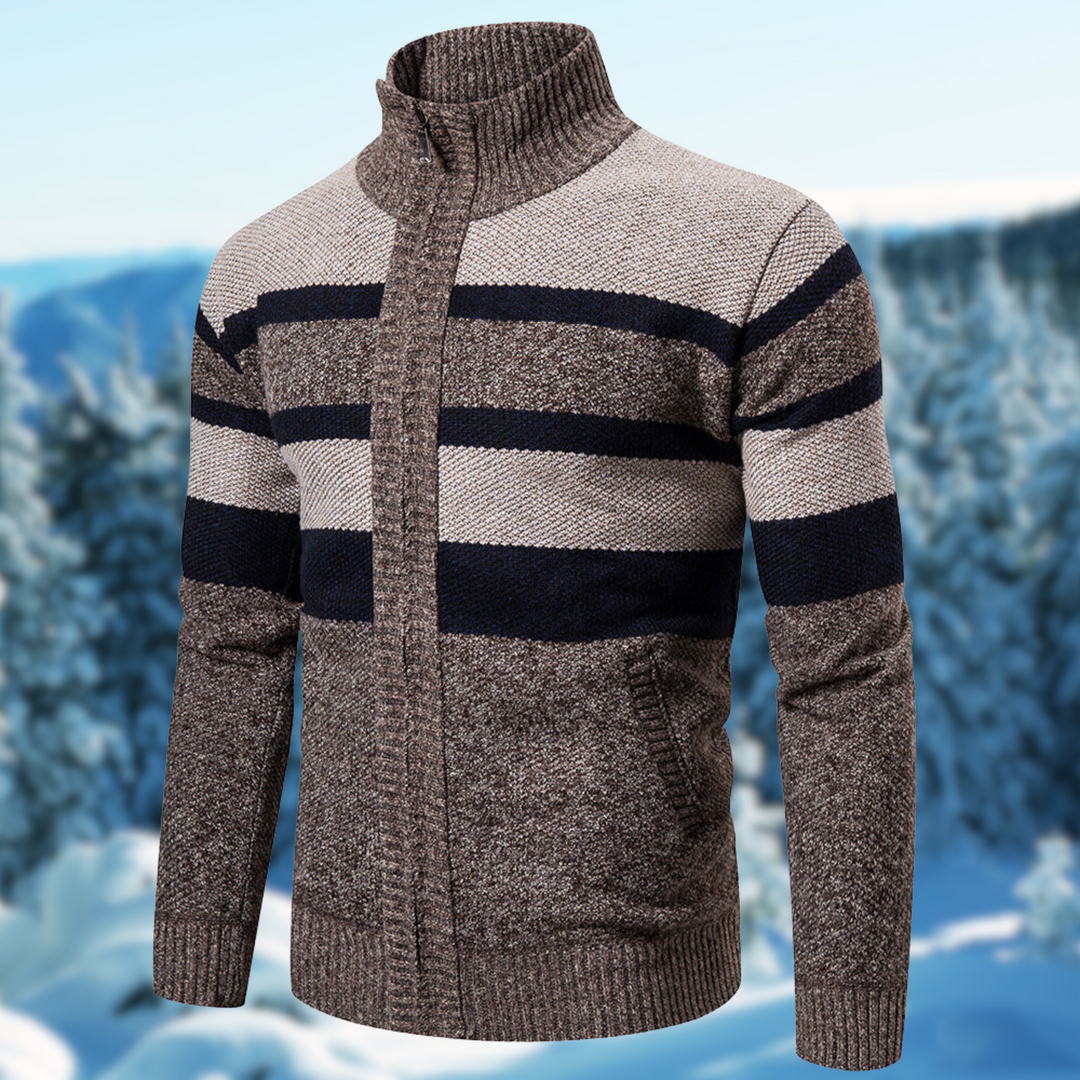 Drune | Herren Gestreifter Pullover