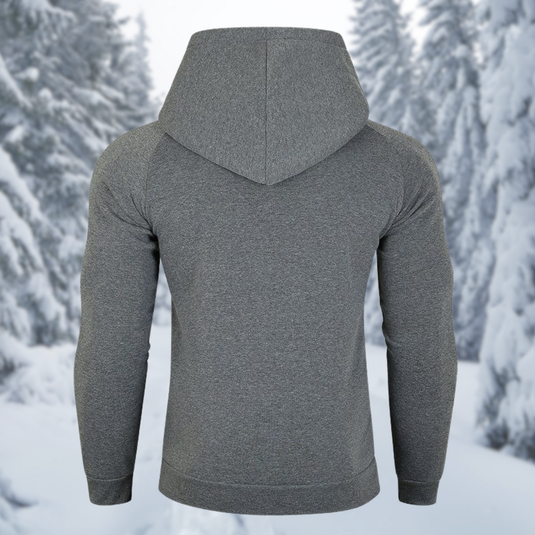 Drune | Herren Fleece Zip Kapuzenpullover
