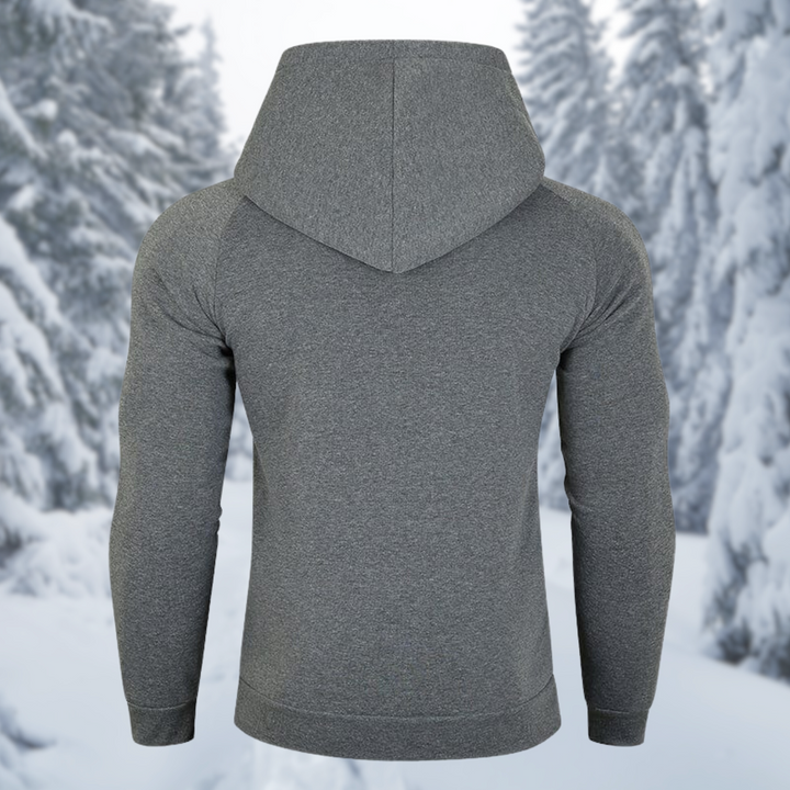 Drune | Herren Fleece Zip Kapuzenpullover