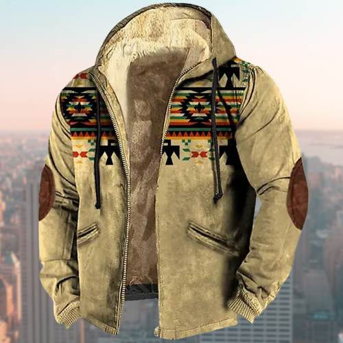 Drune | Kapuzenjacke Mit Tribal Print