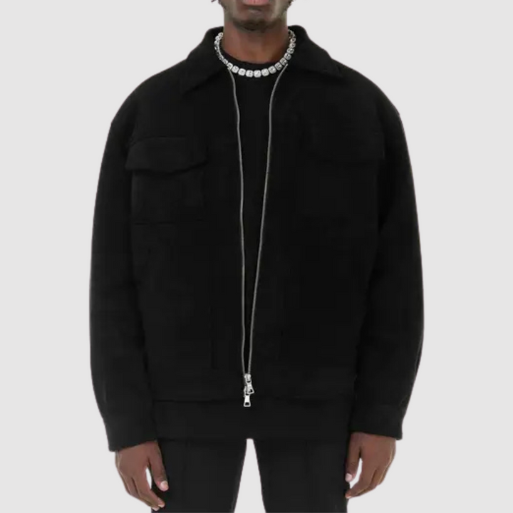 Drune | Klassische Straßenjacke aus Wildleder