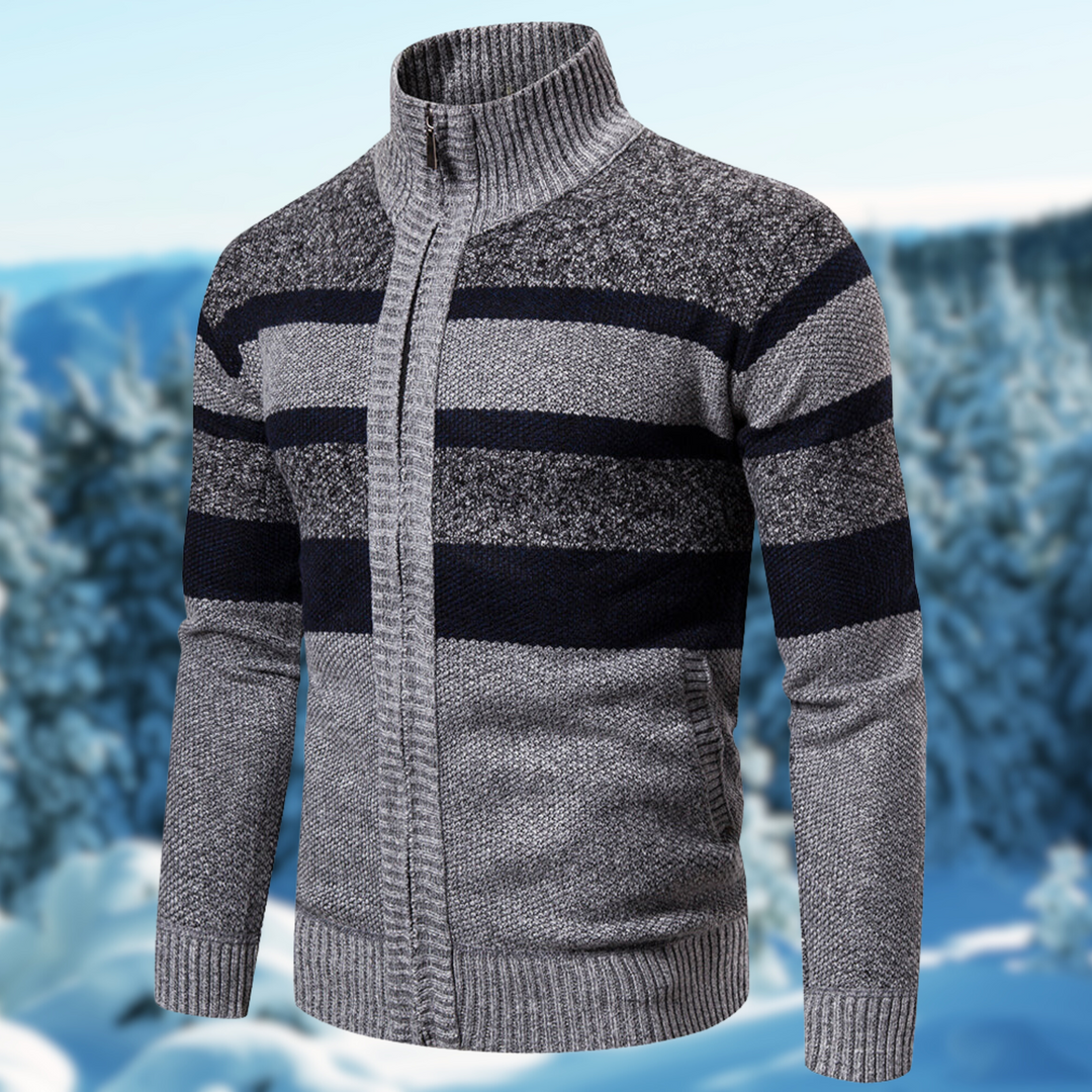 Drune | Herren Gestreifter Pullover