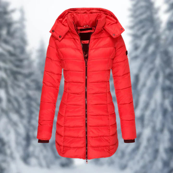 Drune | Plüsch Damenjacke mit Kapuze