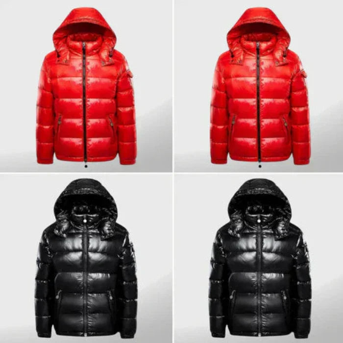 Drune | Elegante Lange Puffy Winterjacke