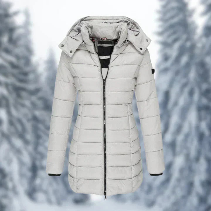 Drune | Plüsch Damenjacke mit Kapuze