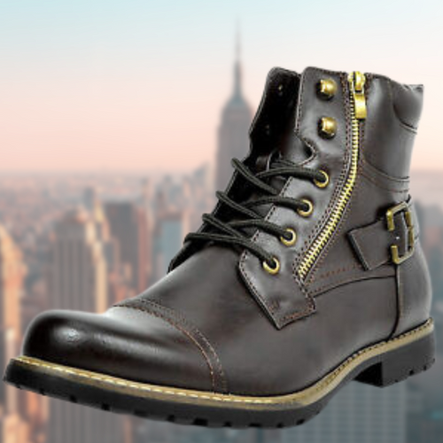 Drune | Leder Motorradstiefel Für Herren, Stilvoller Schutz