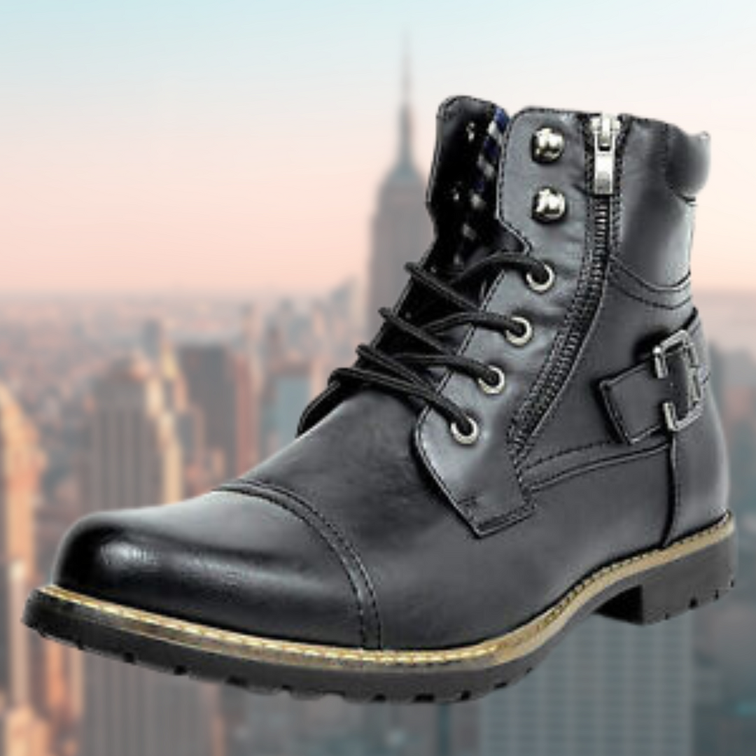 Drune | Leder Motorradstiefel Für Herren, Stilvoller Schutz