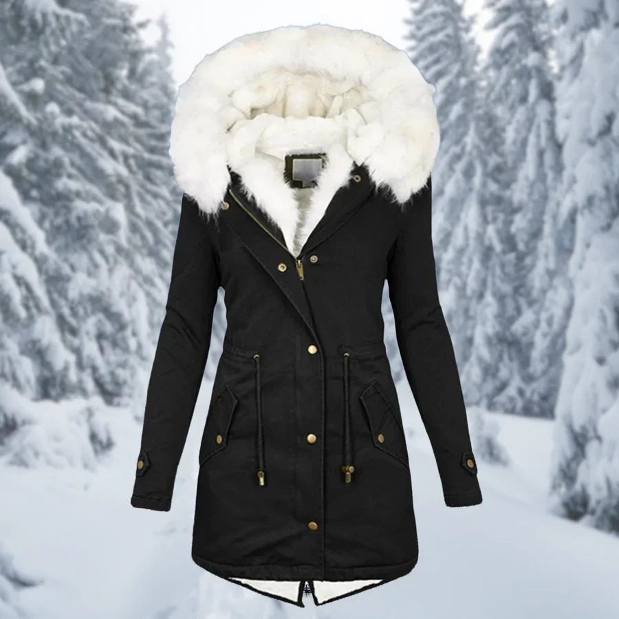 Drune – Warmer Wintermantel für Damen, mittellang