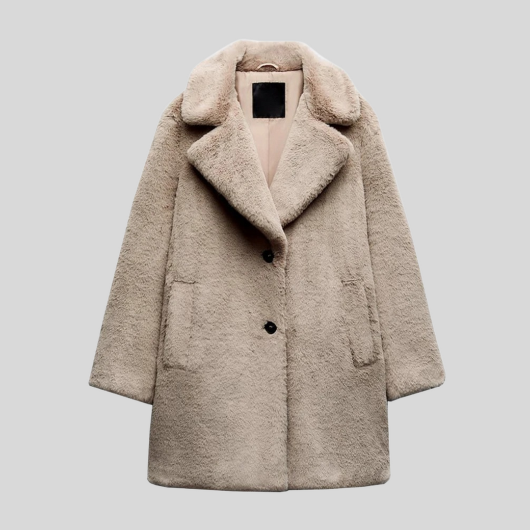 Drune | Damen Teddyjacke mit klassischem Schnitt