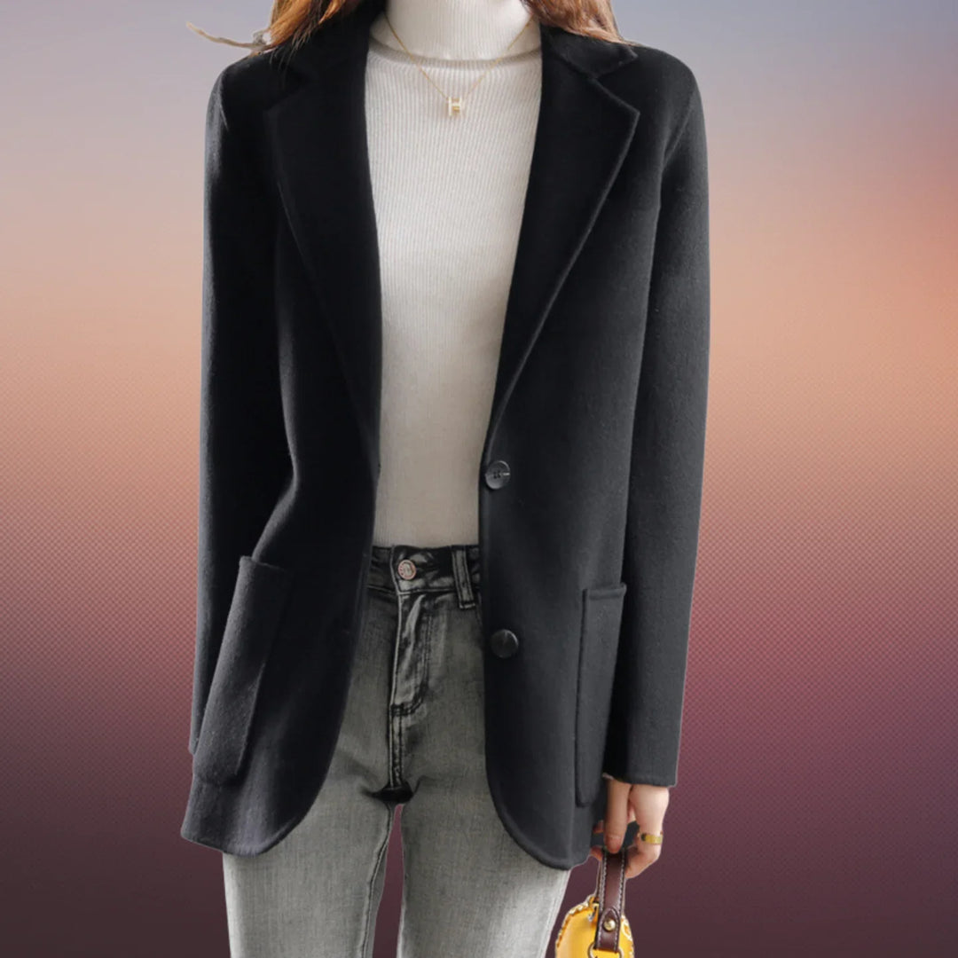 Drune | Dickes Tweed Herbstblazer für Damen