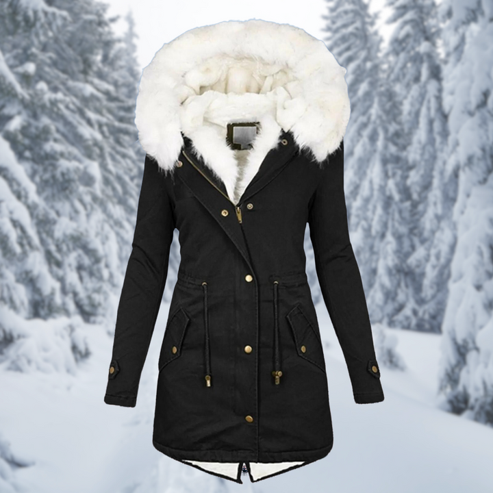 Drune | Warme Winterjacke Für Damen Mittel-Lang
