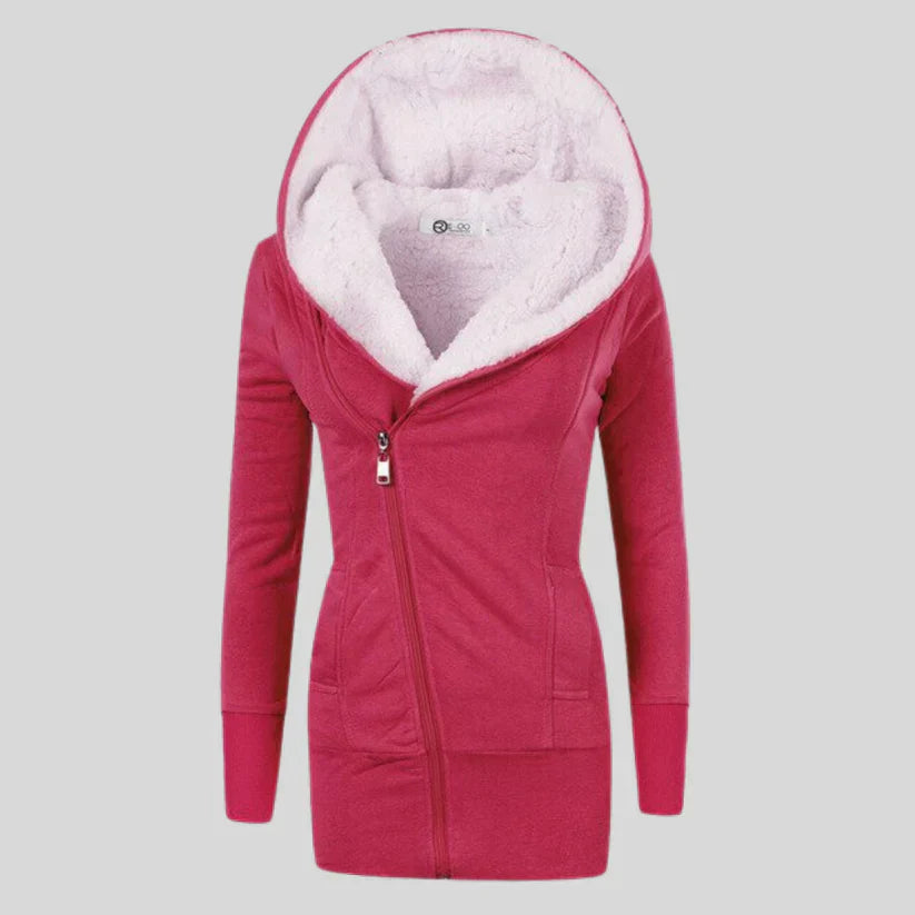 Drune | Fleece Cardigan mit Kapuze