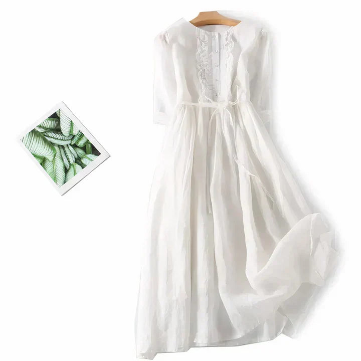 Drune | Fließendes Leinenkleid