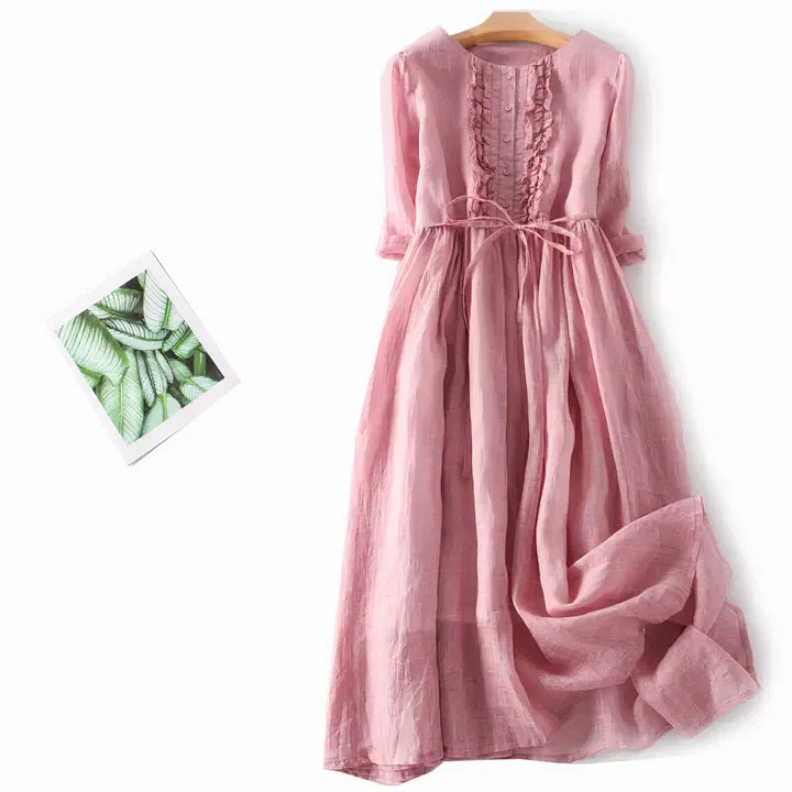 Drune | Fließendes Leinenkleid