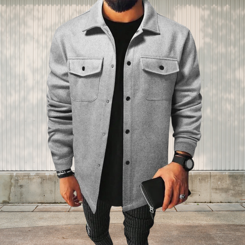 Drune | Herren Oversize-Hemdjacke aus Baumwolle, Vielseitig und Lässig