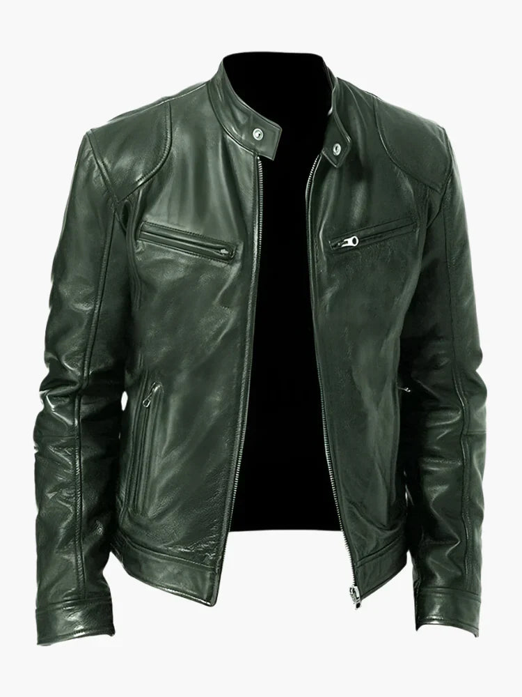 Drune | Kunstlederjacke im Biker-Stil - Zeitloses Design für Alltag und Freizeit