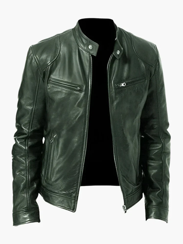 Drune | Kunstlederjacke im Biker-Stil - Zeitloses Design für Alltag und Freizeit