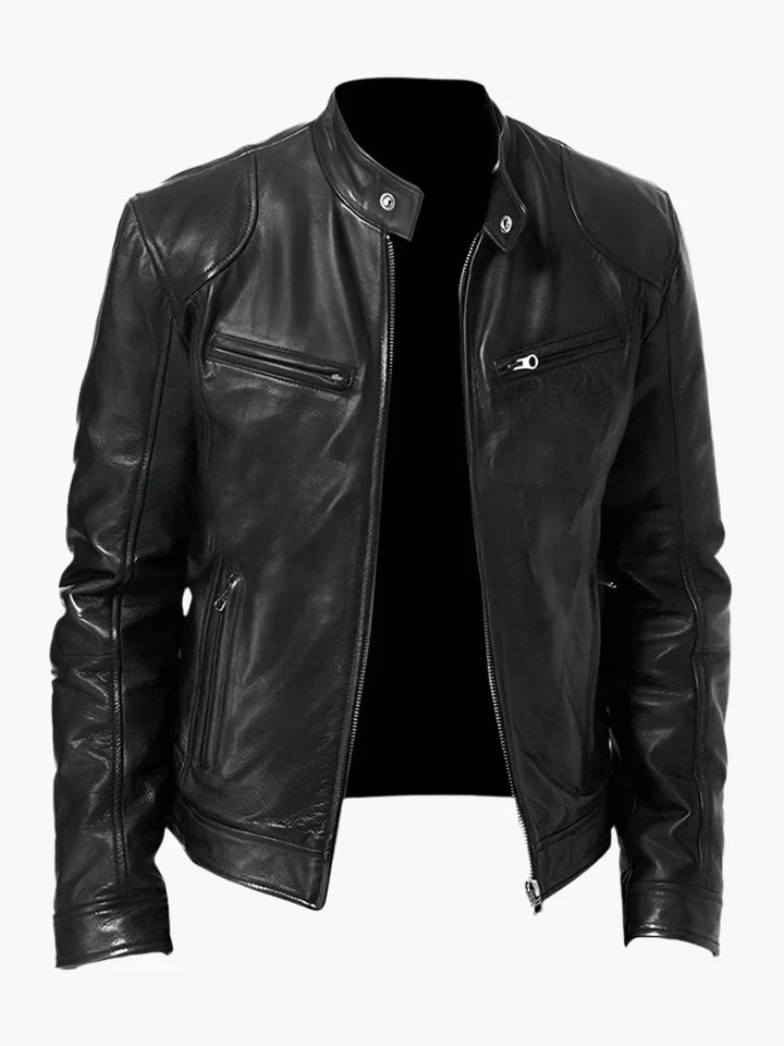 Drune | Kunstlederjacke im Biker-Stil - Zeitloses Design für Alltag und Freizeit