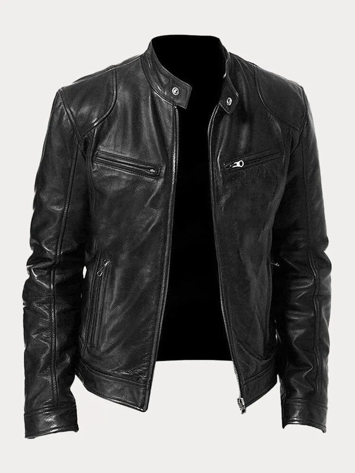 Drune | Leder-Casualjacke