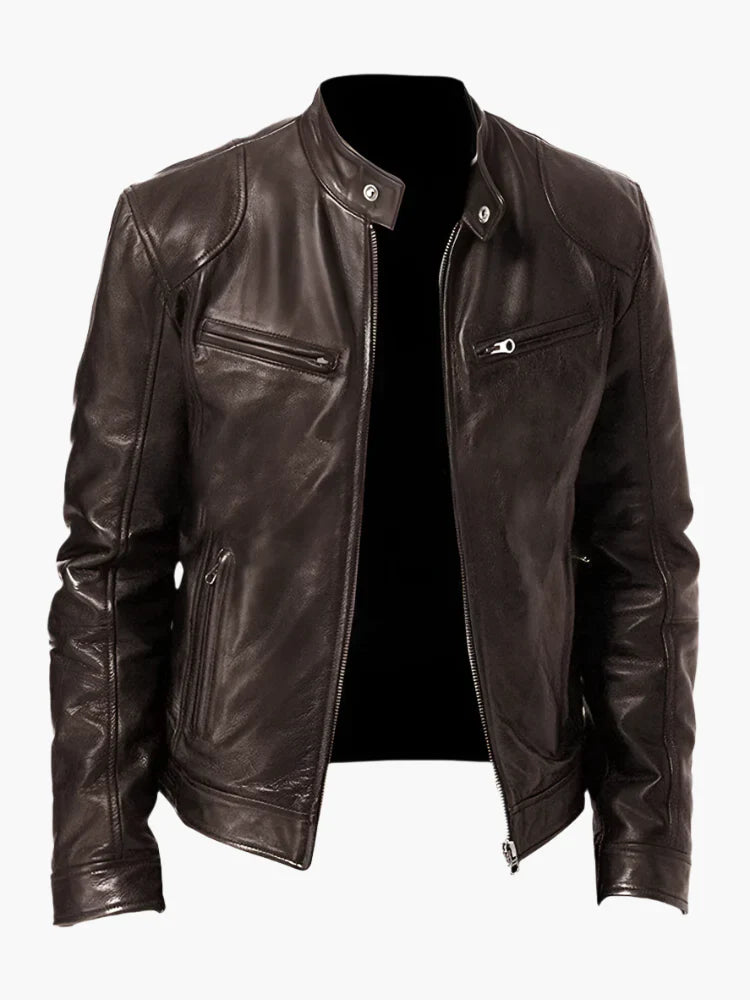 Drune | Kunstlederjacke im Biker-Stil - Zeitloses Design für Alltag und Freizeit