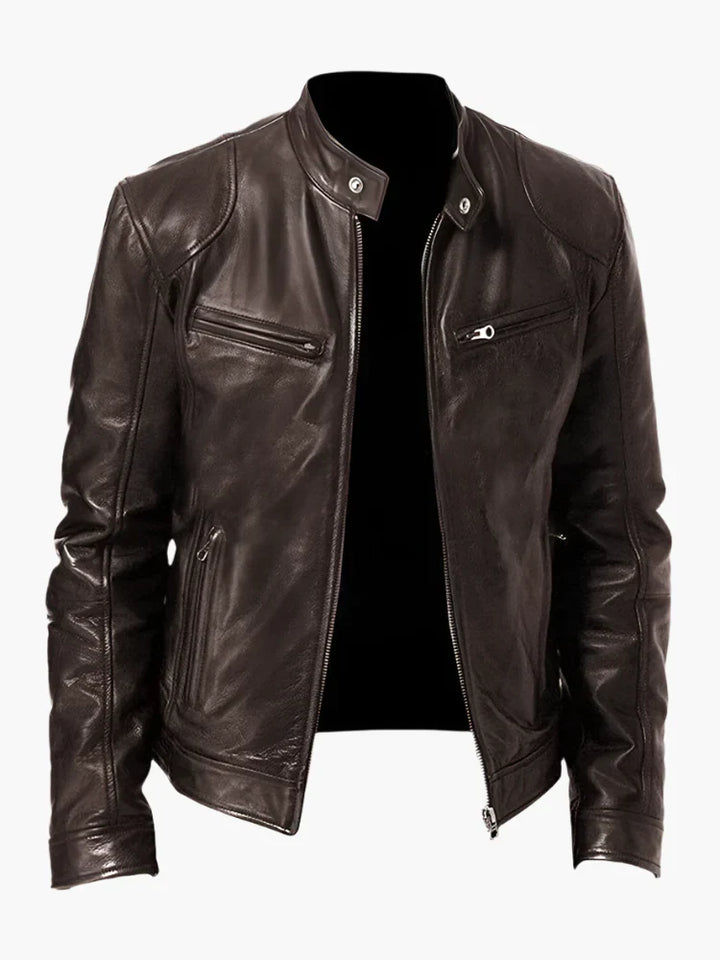 Drune | Kunstlederjacke im Biker-Stil - Zeitloses Design für Alltag und Freizeit