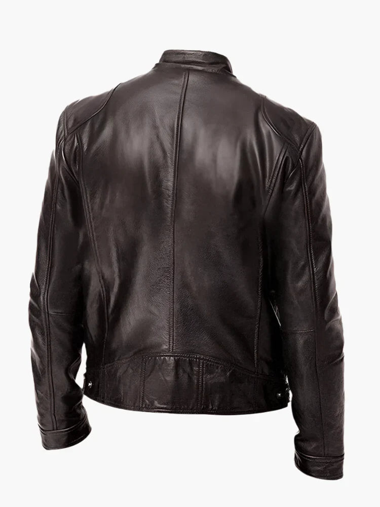 Drune | Kunstlederjacke im Biker-Stil - Zeitloses Design für Alltag und Freizeit